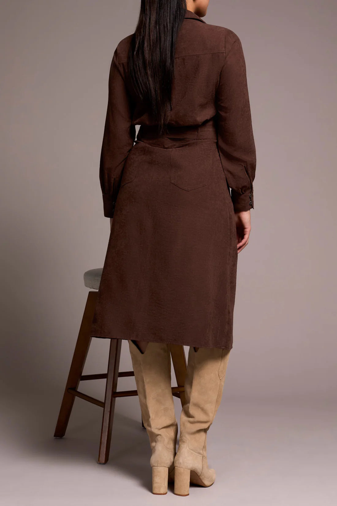 Shirt Dress with Tie