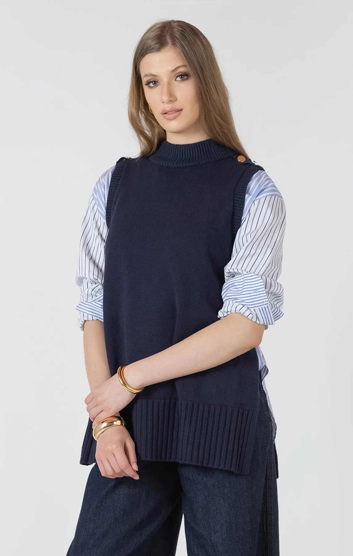 Longline Sweater Vest