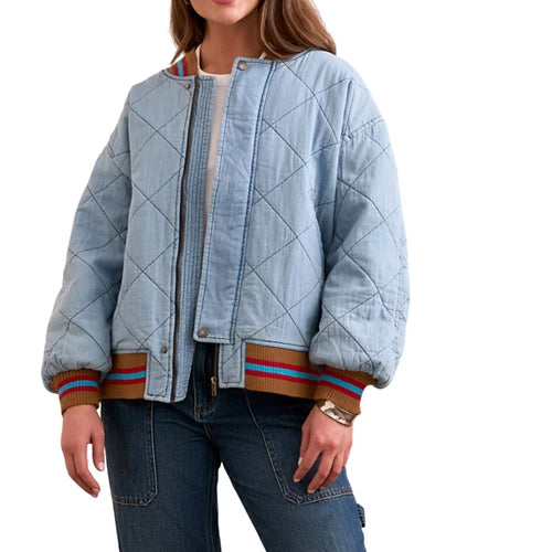 Out Of The Blue Quilted Bomber Jacket