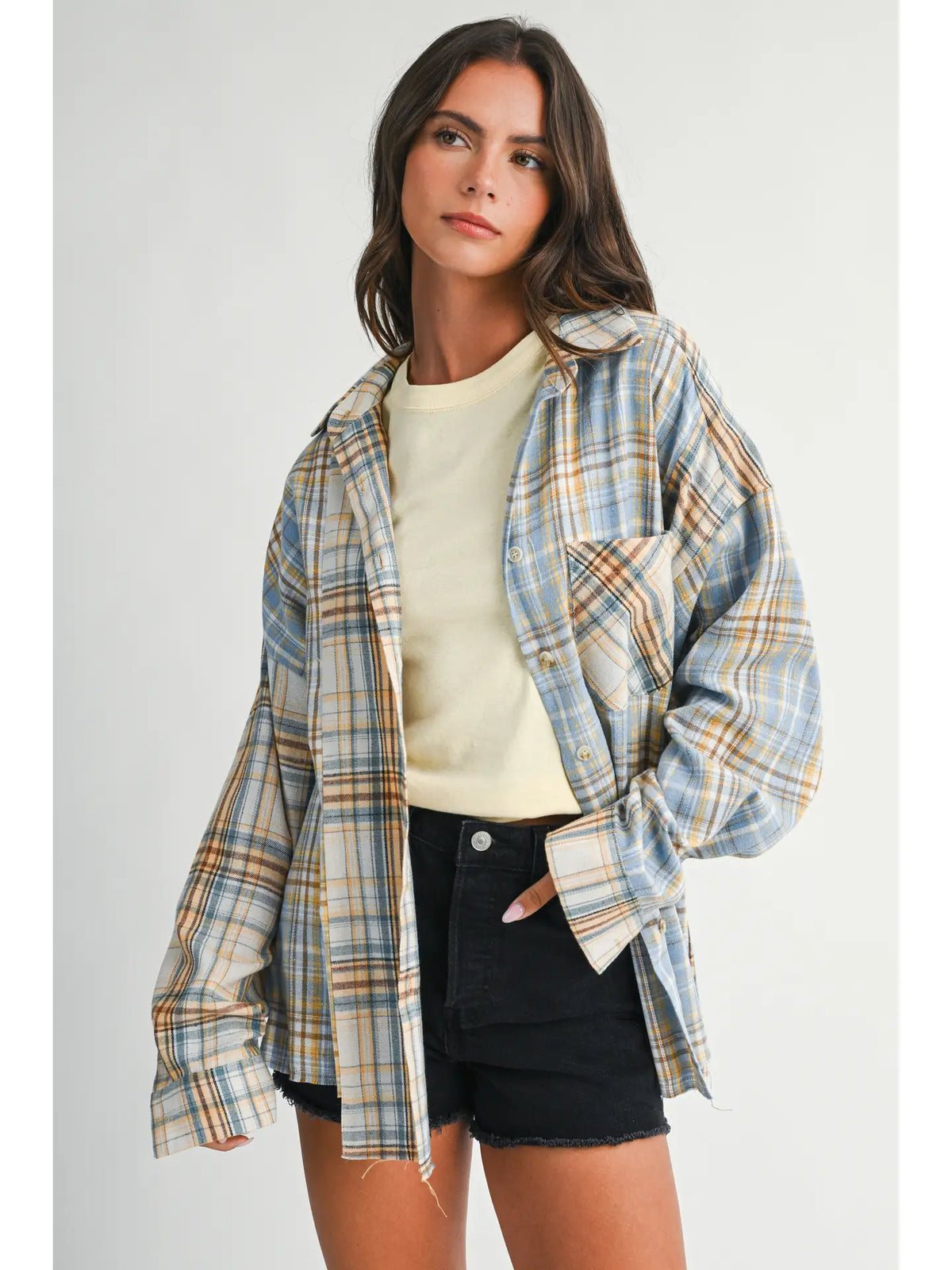 the Ziva Plaid Shirt