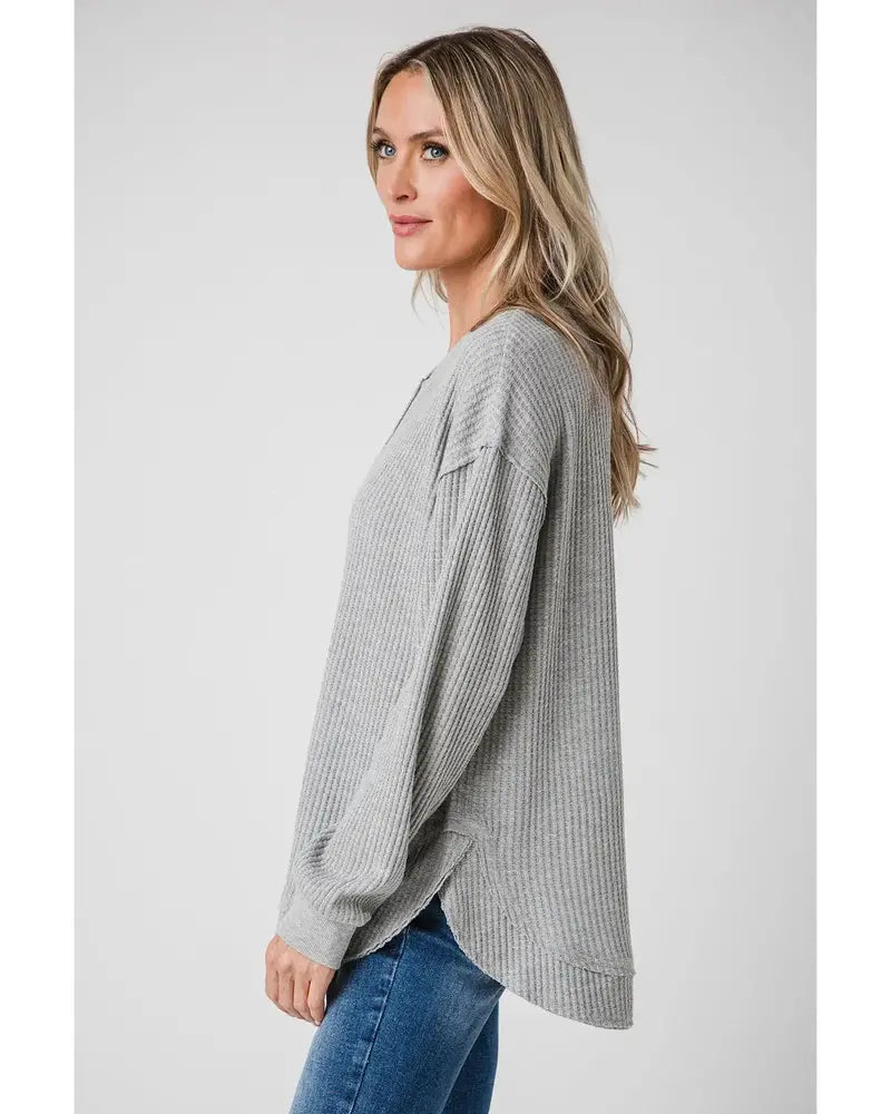 Jax Cozy Waffle Henley