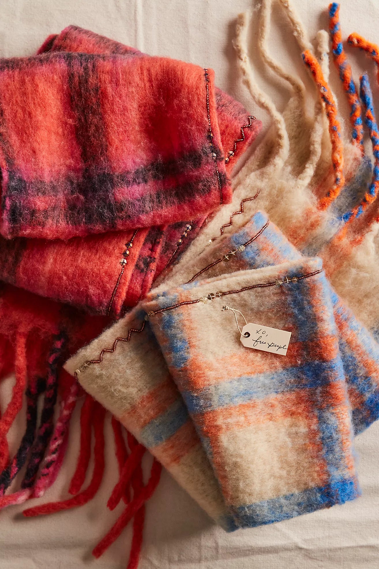Highland Plaid Skinny Scarf
