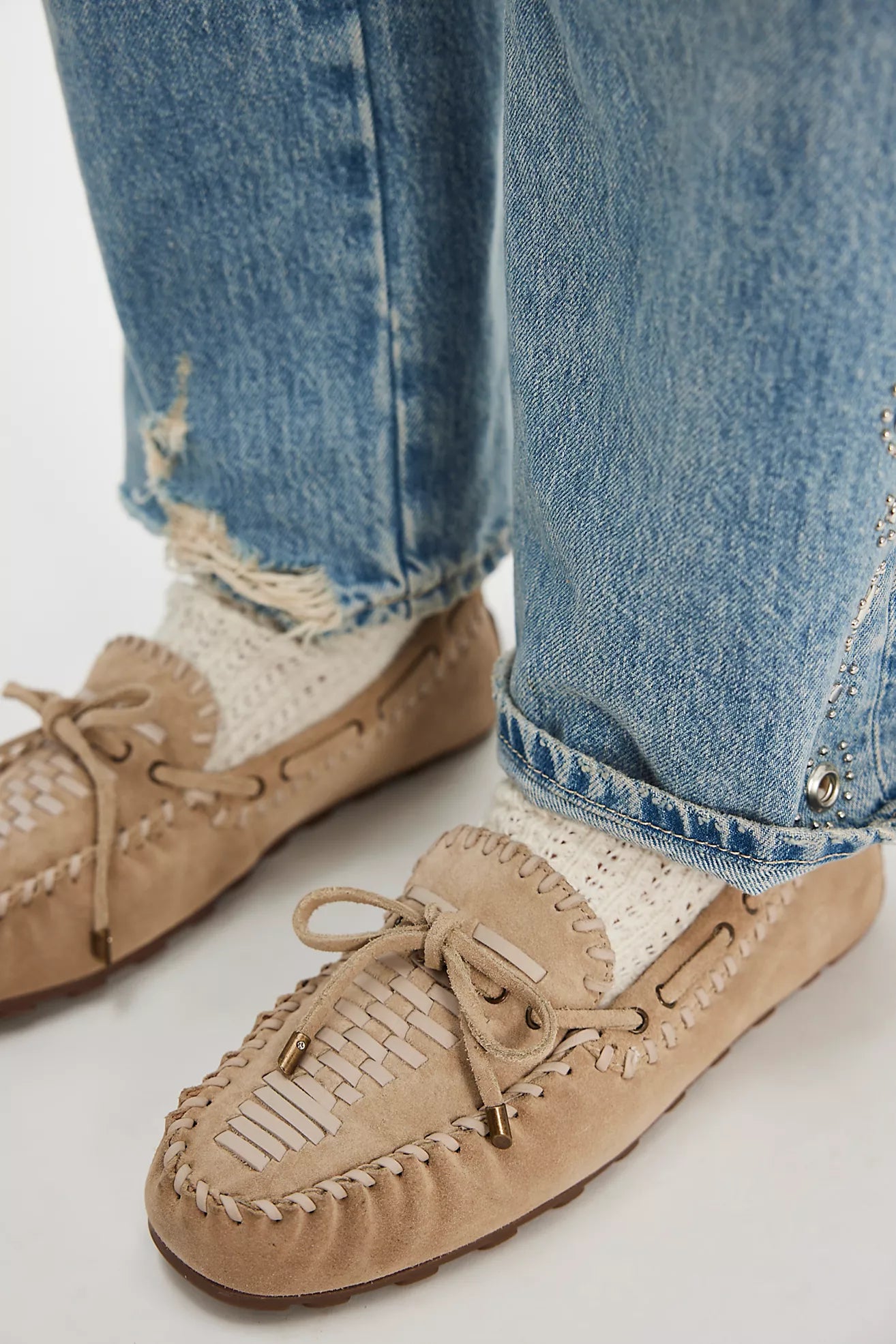 Misty Suede Moccasins