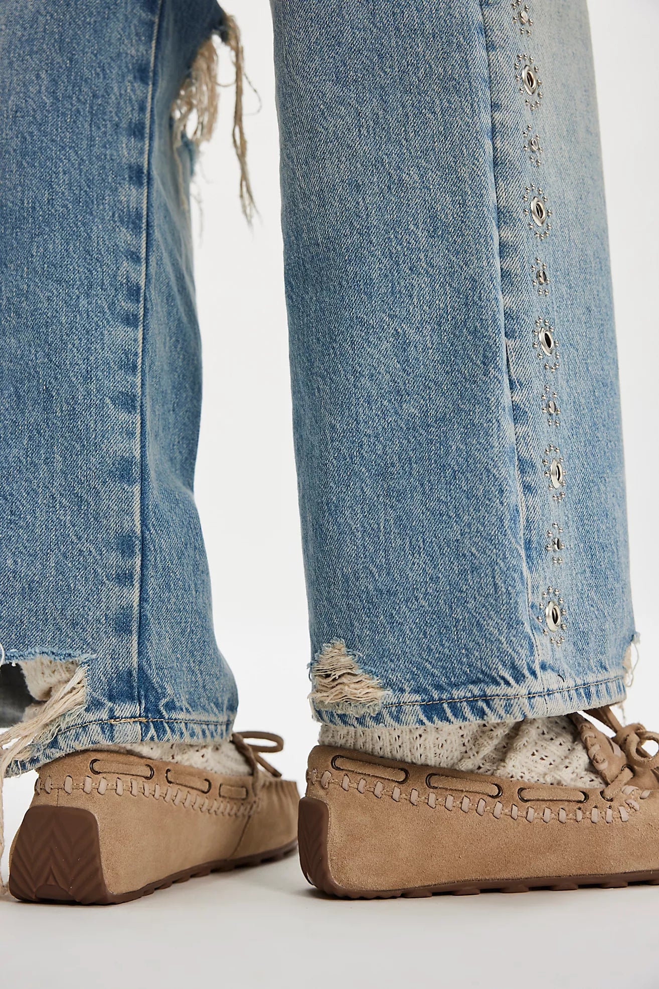 Misty Suede Moccasins