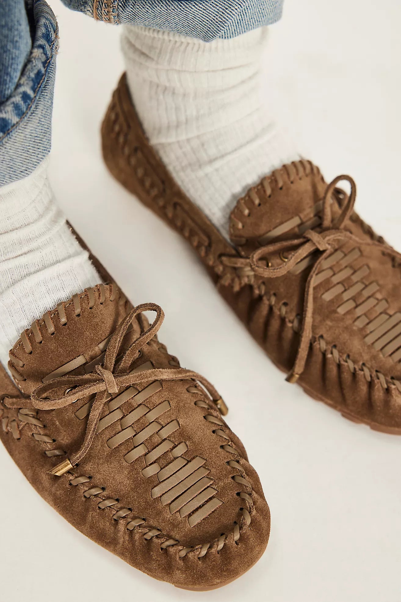 Misty Suede Moccasins
