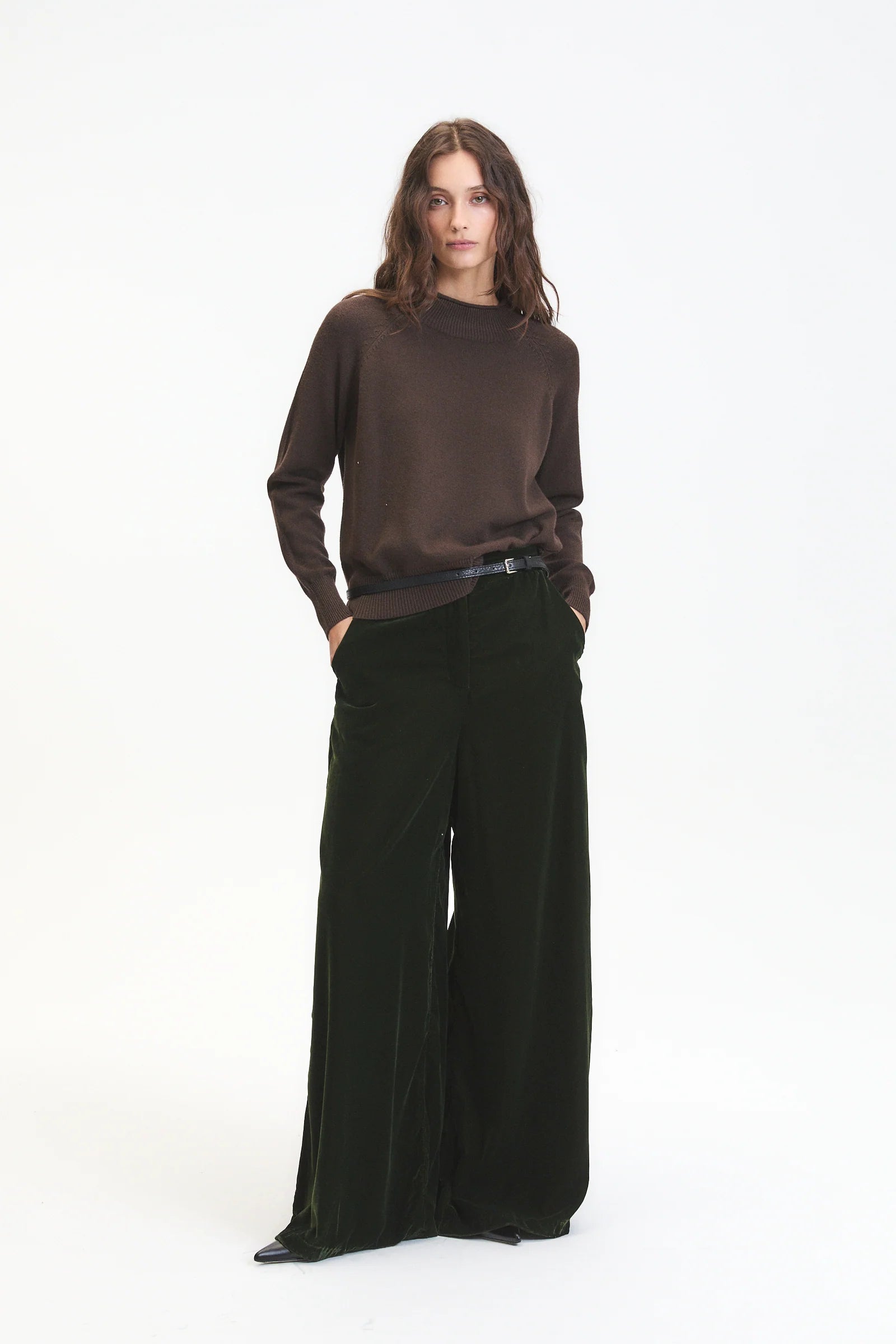 Daisy Velvet Wide Leg Pants