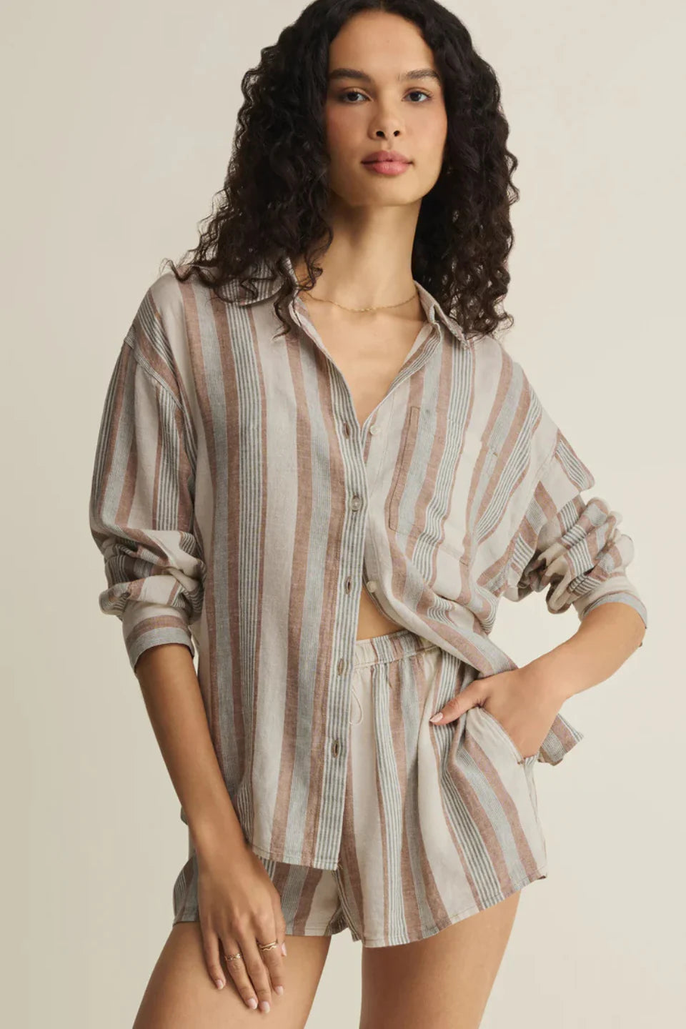 The Perfect Striped Button Up