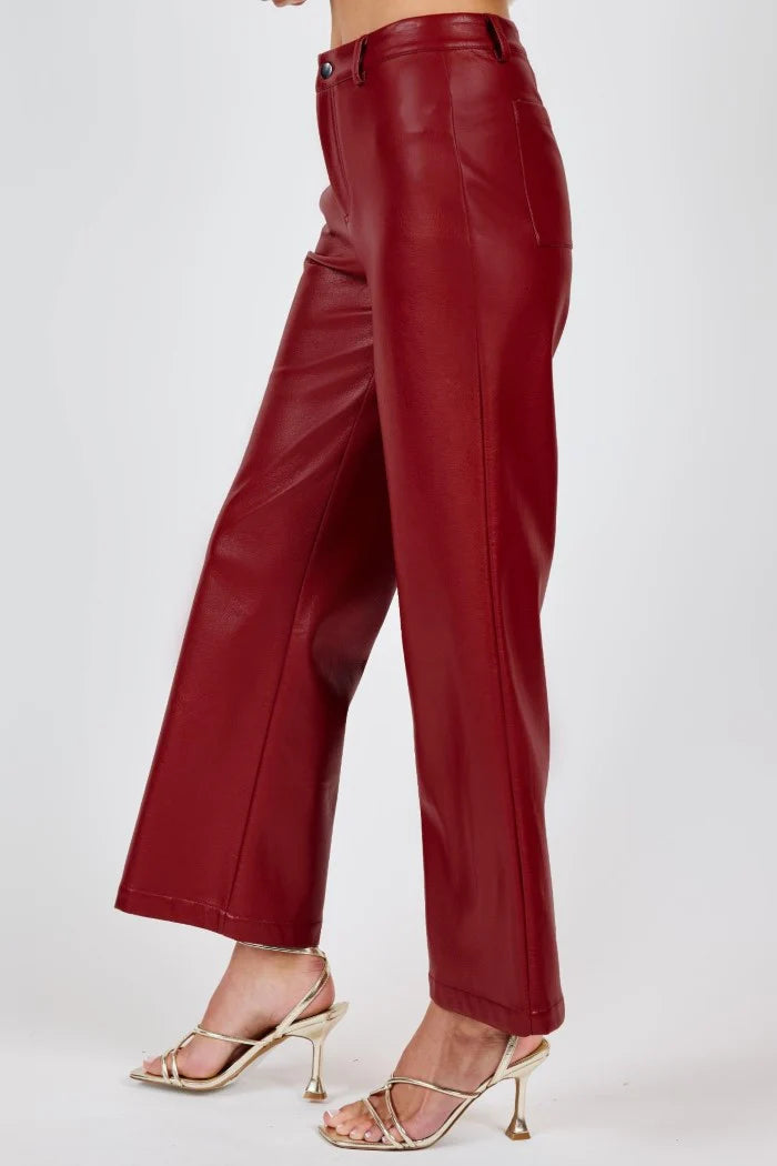 Night Vision Faux Leather Pants