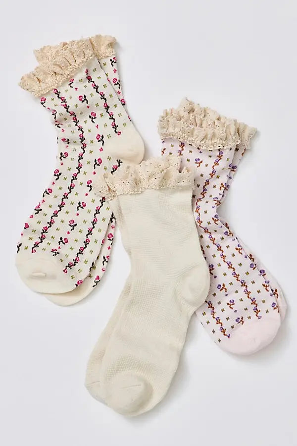 Ruffle Sock 3pk