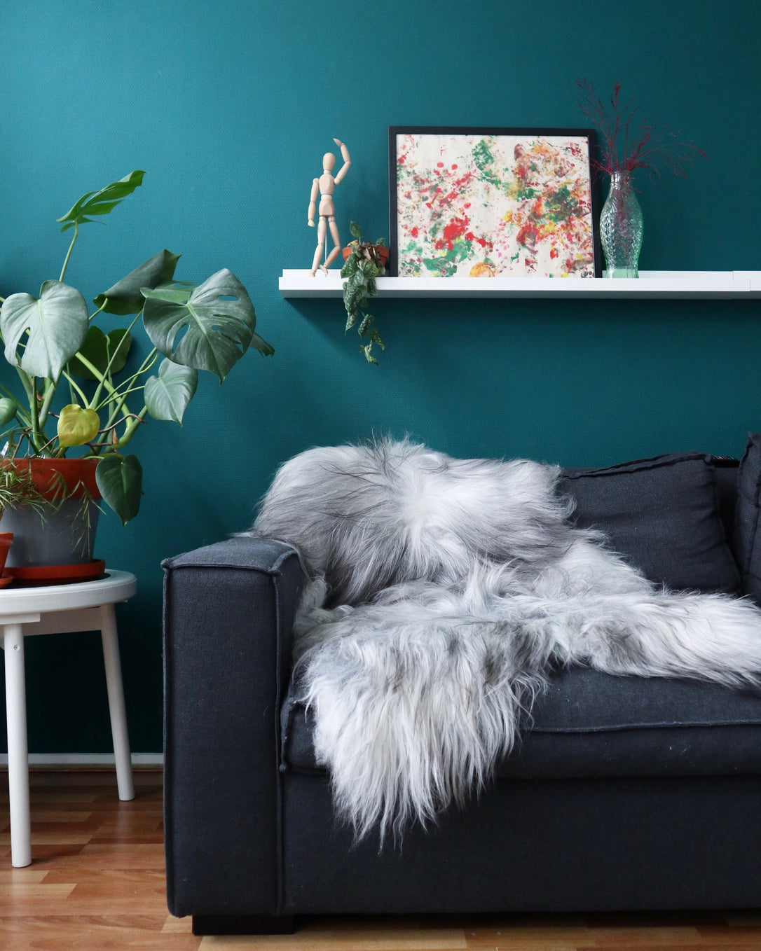 Icelandic Sheepskin | Natural Gray | Long Wool