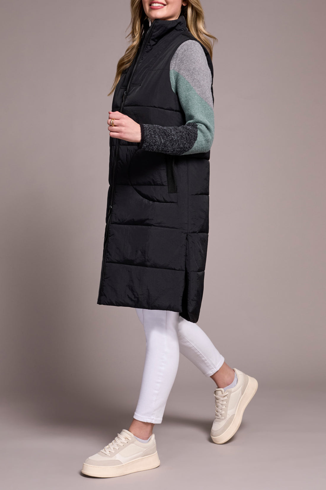 Zip Front Quilted Vest