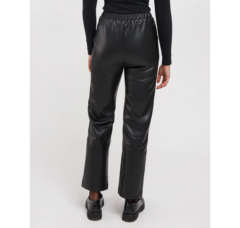 The Perfect Faux Leather Straight Leg Pant