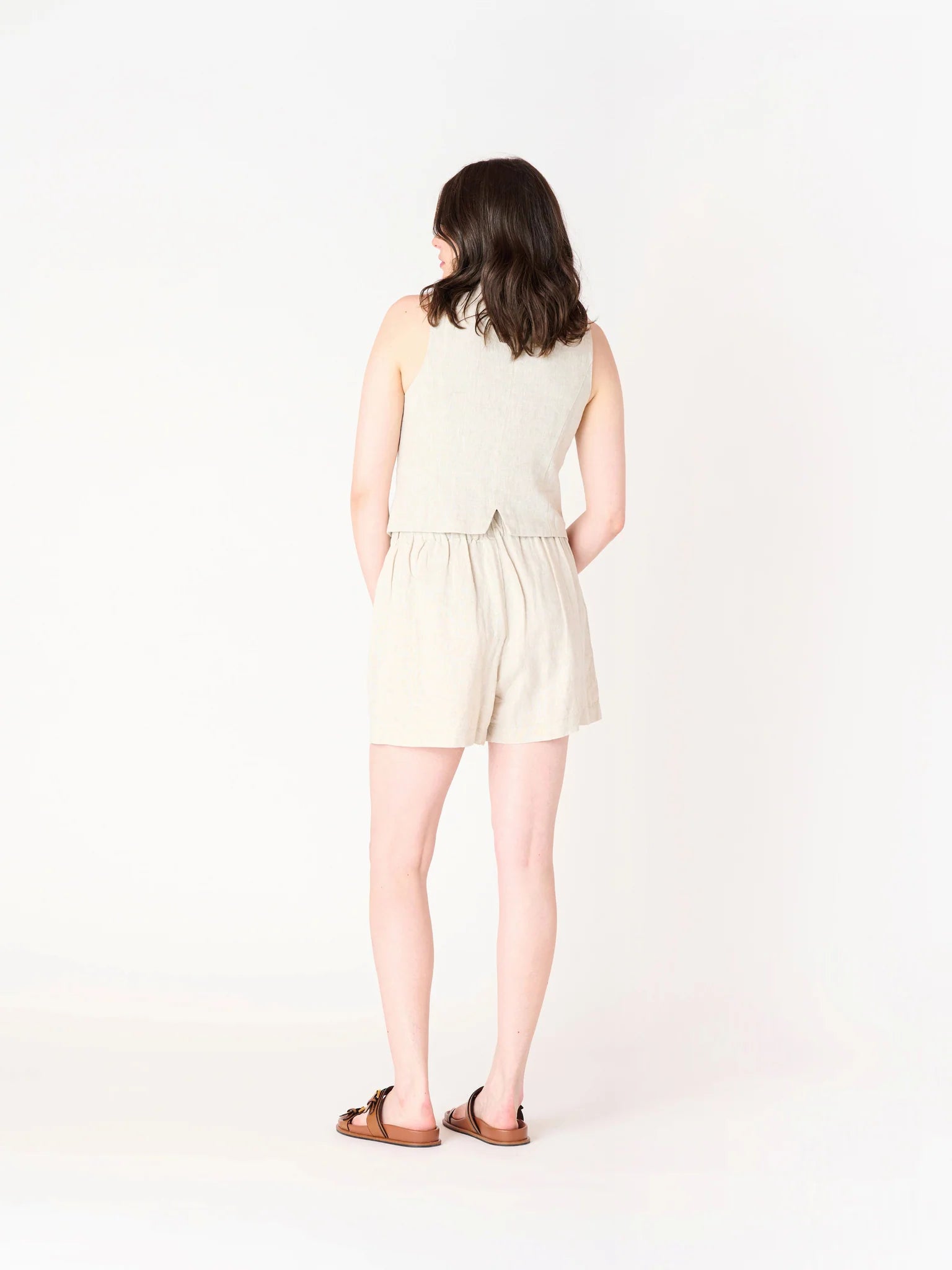 Pull on Linen Short