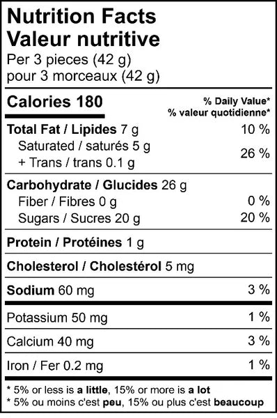 Saxon White Peppermint Caramels