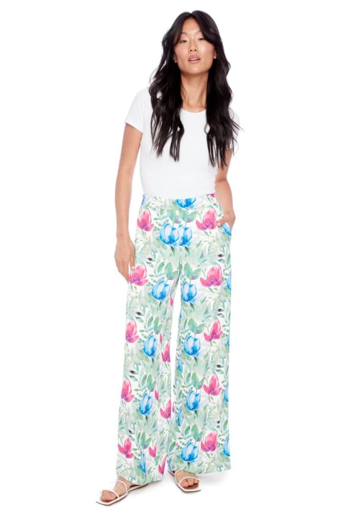Fiona Silk Wide Leg Pant