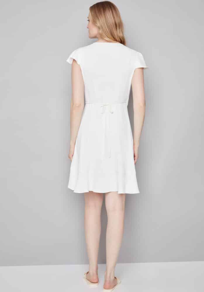 Jessie Vegan Silk Ruffle Dress