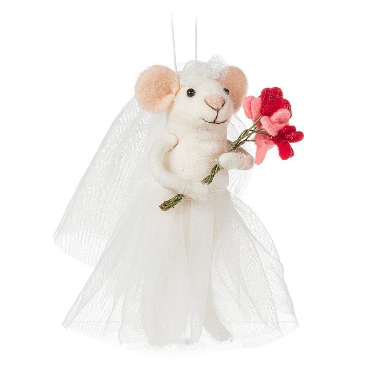 Bride & Groom Mouse Ornament