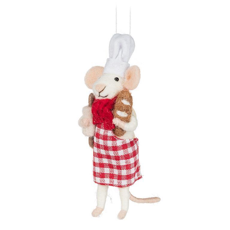 Pastry Chef Mouse Ornament