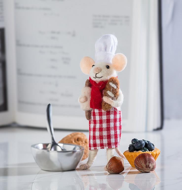 Pastry Chef Mouse Ornament