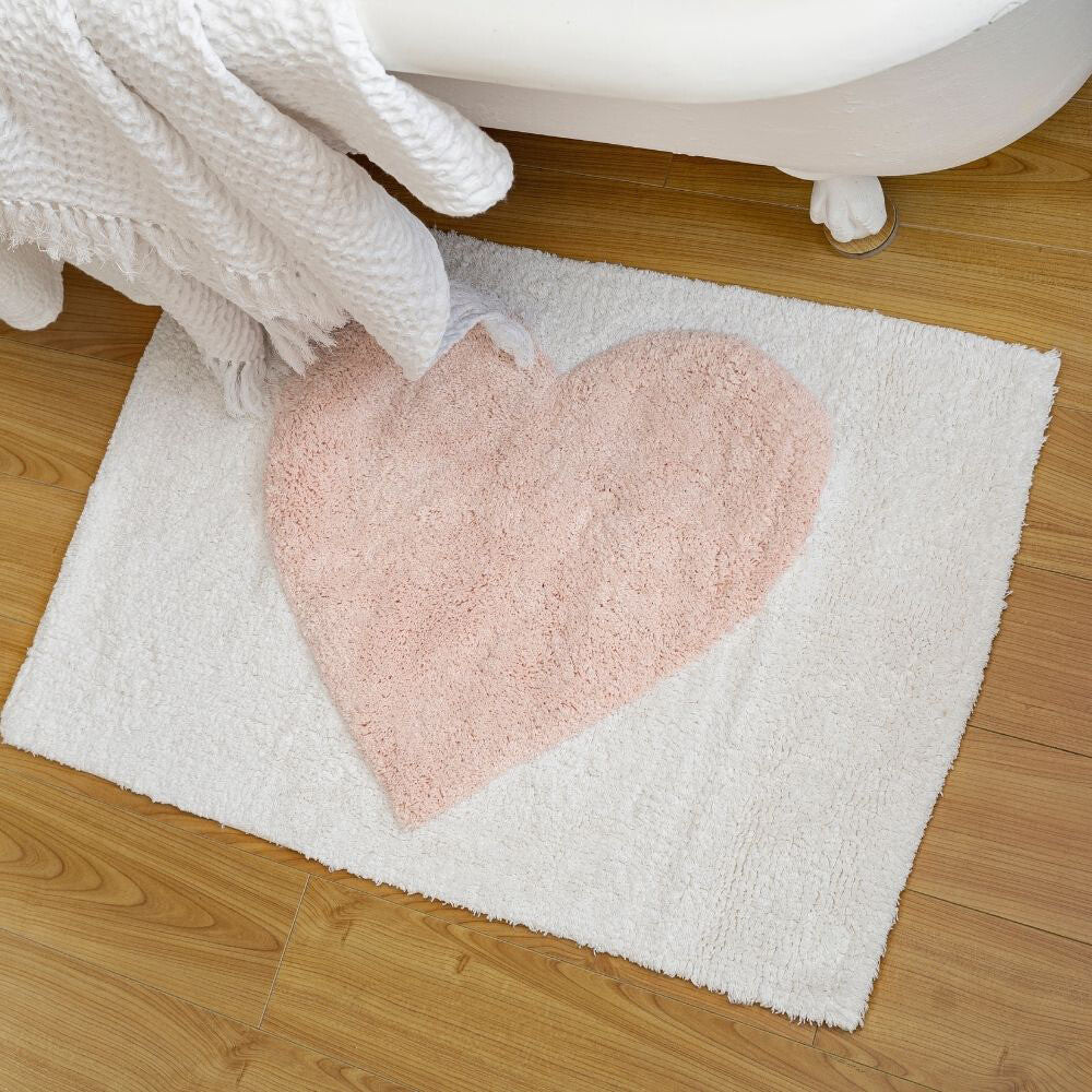 Heart Bath Mat