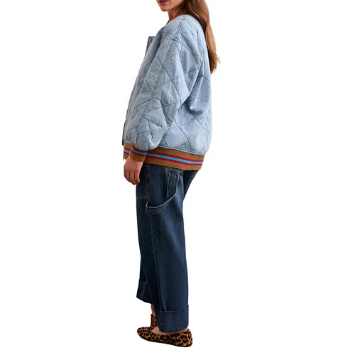 Out Of The Blue Quilted Bomber Jacket