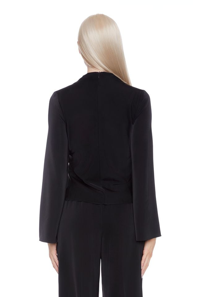 Lindsay Satin Bell Sleeve Top