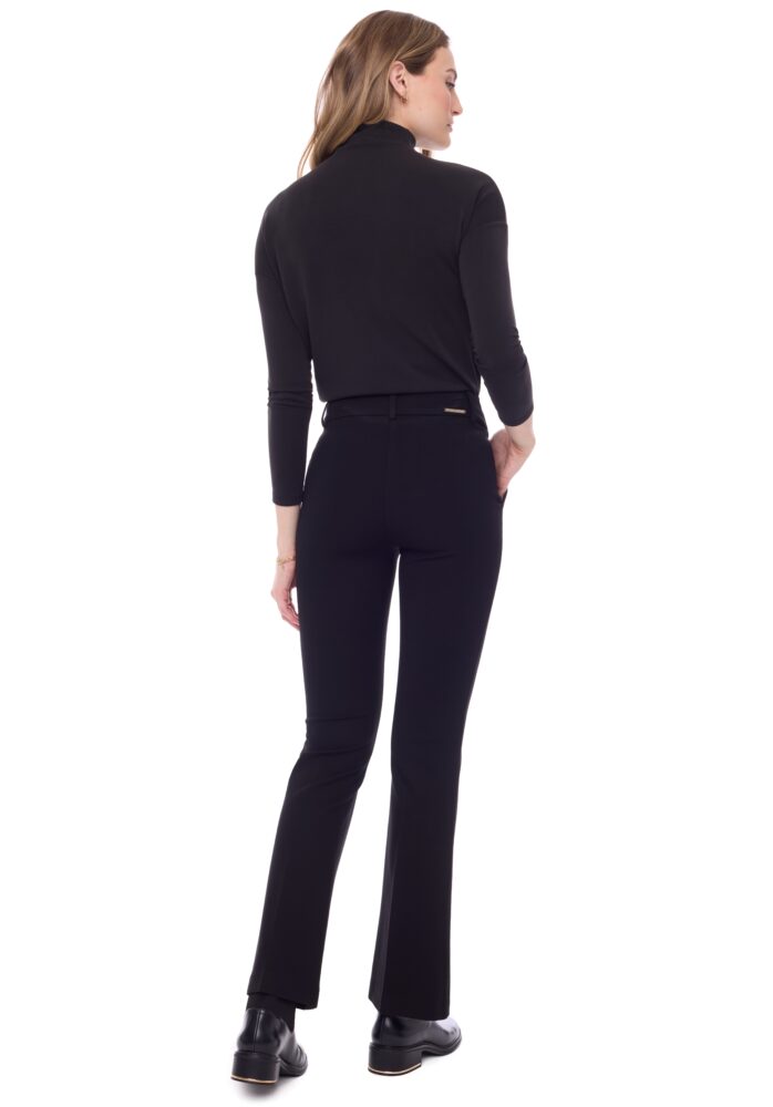 I Love Tyler Madison Axel Solid Boot Leg Full Length Ponte Pant