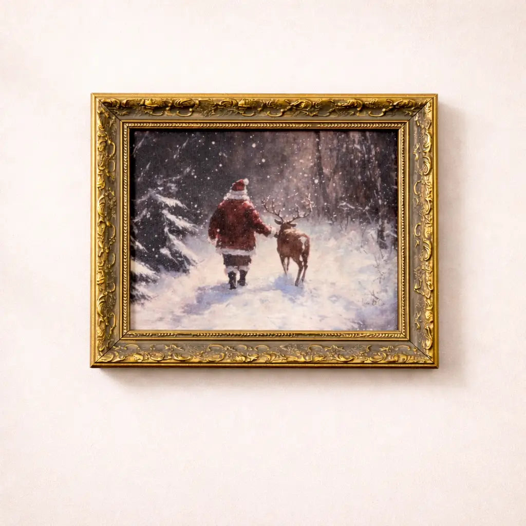 Wandering Saint Nicholas Vintage Print