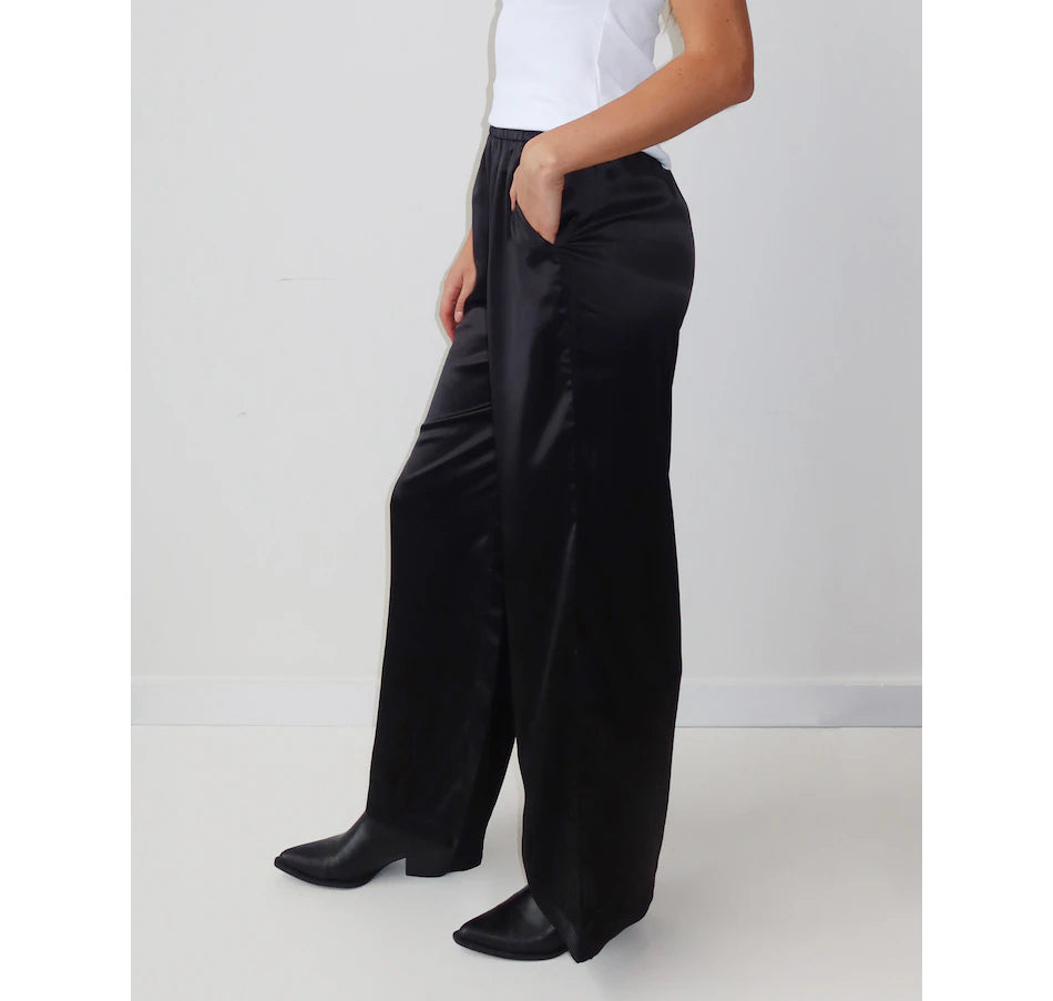 Satin Straight Leg Pant