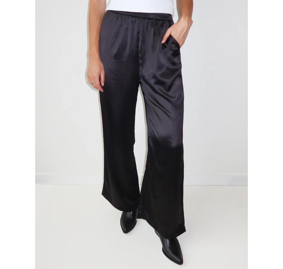 Satin Straight Leg Pant