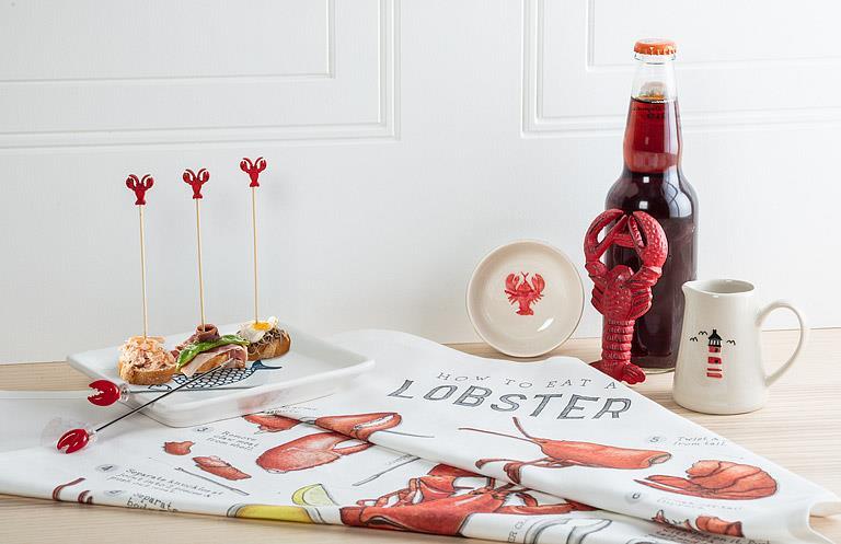 How to Eat a Lobster Kitchen Towel