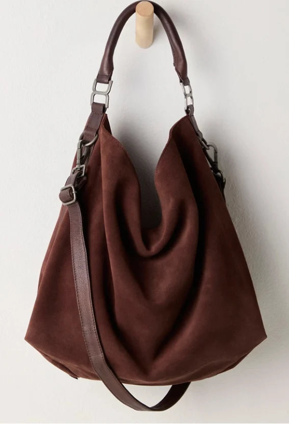 Free People Suzie Suede Slouch Tote