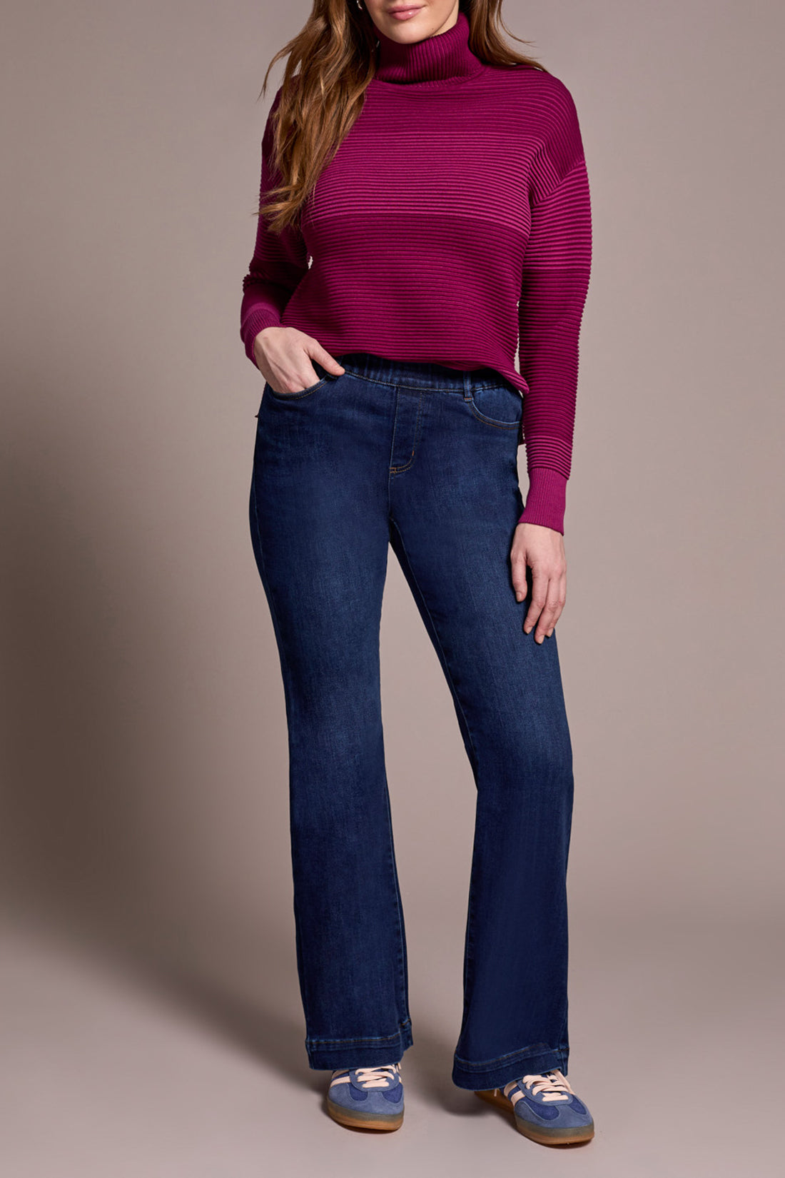 Audrey Pull On Flare Jeans
