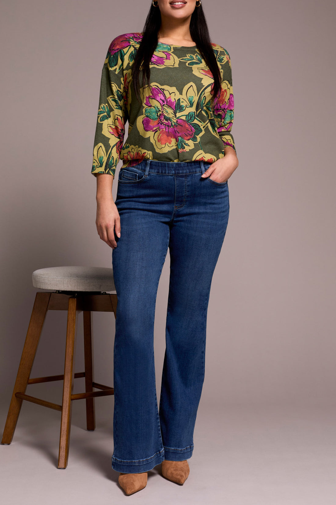 Audrey Pull On Flare Jeans