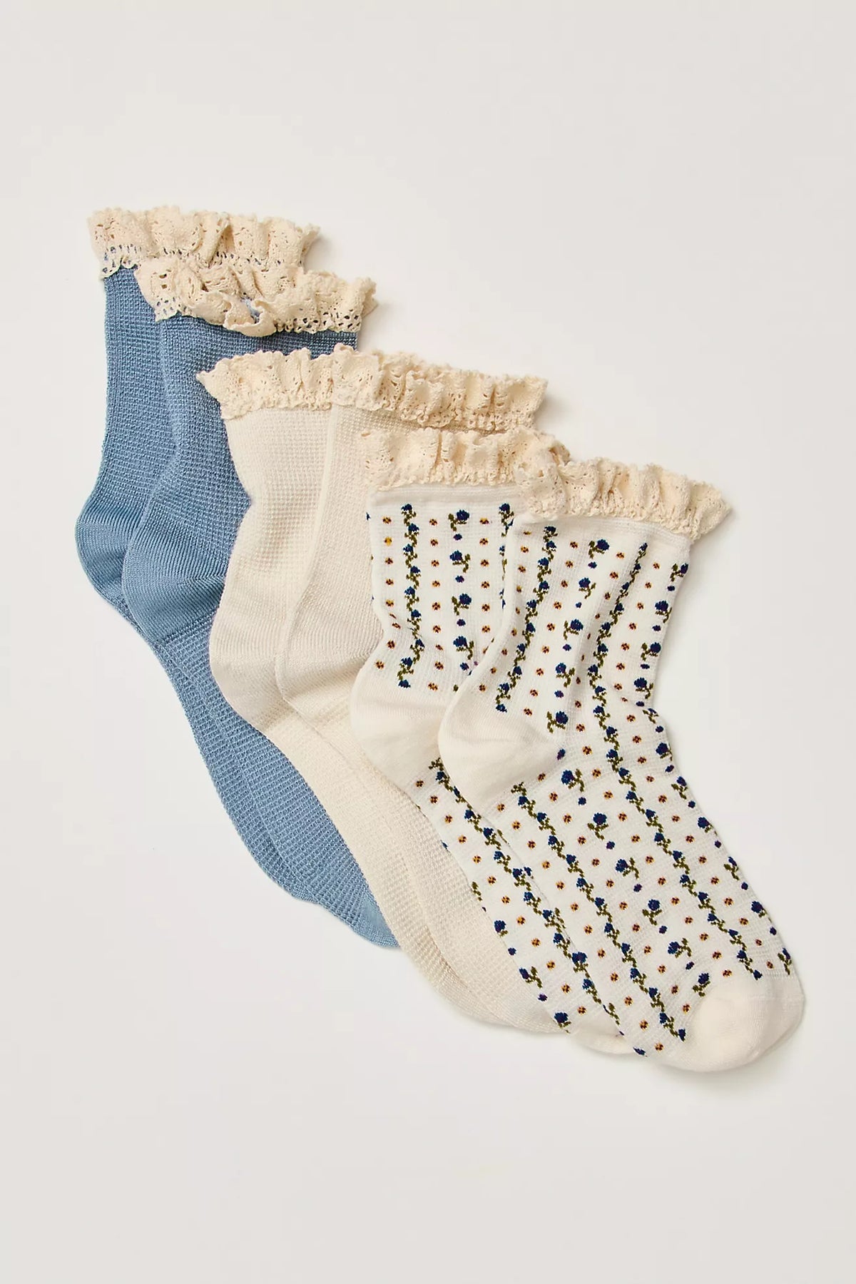 Free People Ruffle Sock 3pk