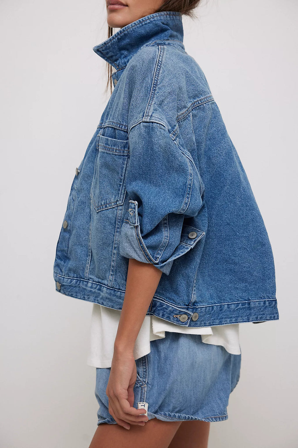 (取寄) フリーピープル レディース オパール スイング デニム ジャケット Free People women Opal Swing Denim Jacket Got The Blues Opal Swing Denim jacket