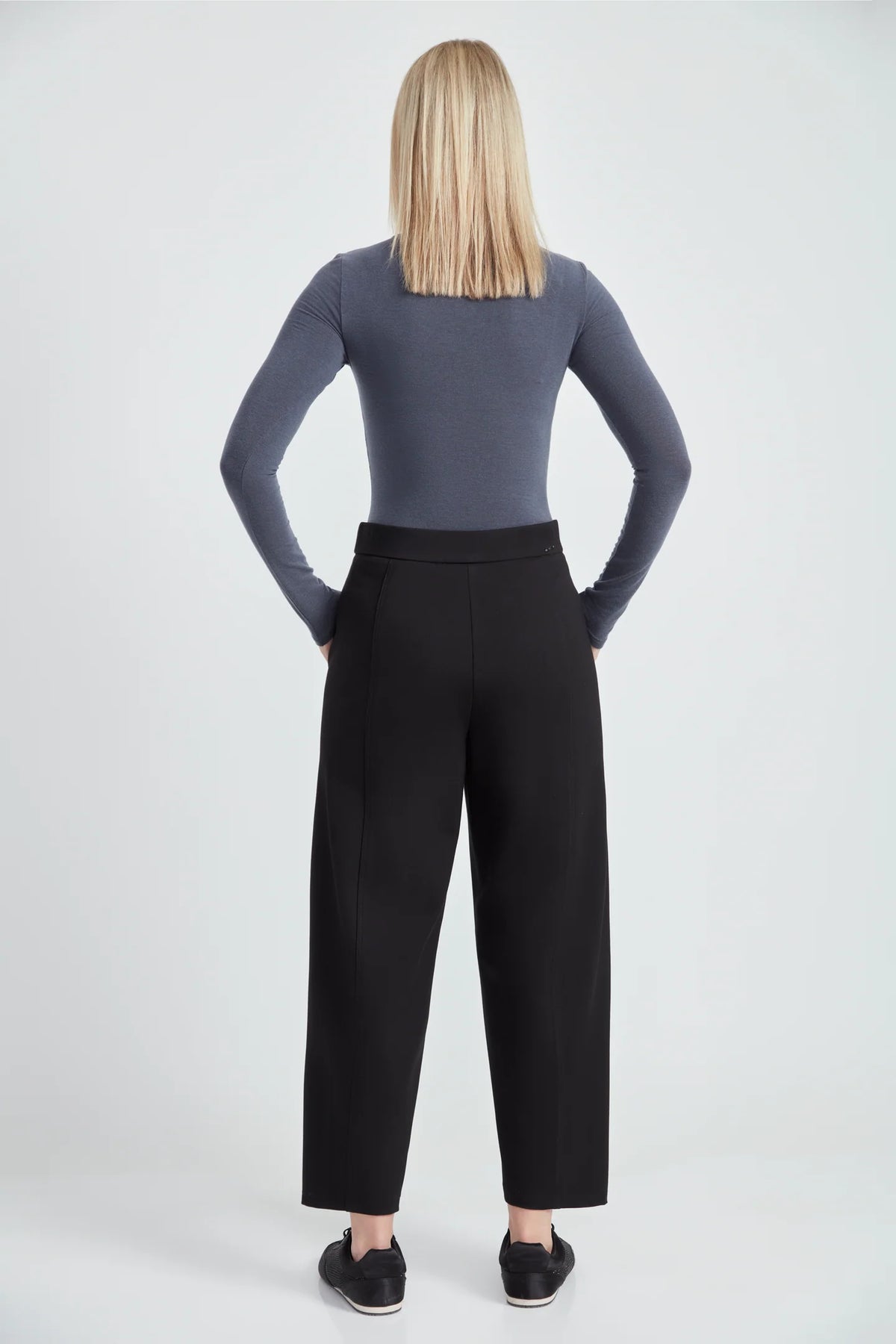 Barrel Leg Ponte Pant