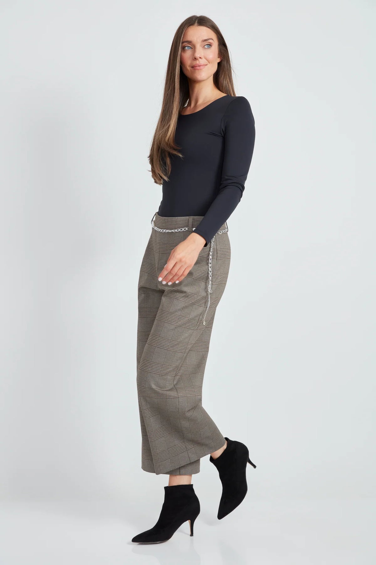 Cropped Goucho Ponte Pant