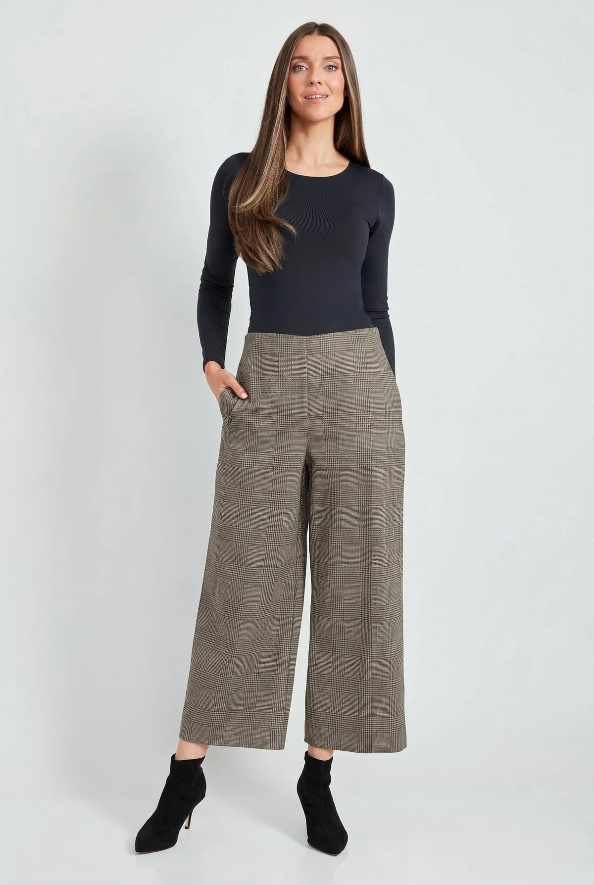 Cropped Goucho Ponte Pant