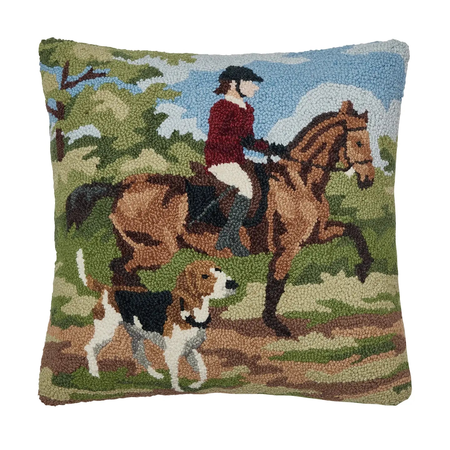 the Hunt Hooked Pillow