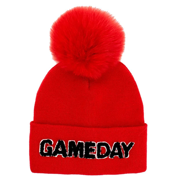 Game Day PomPom Beanie