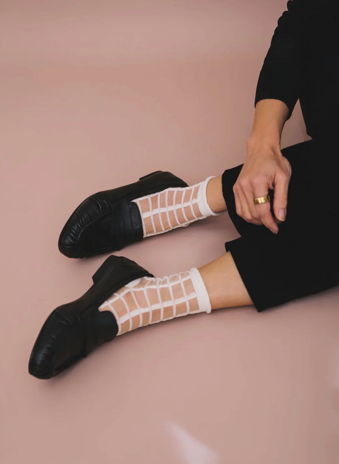 Sheer French Window Socks