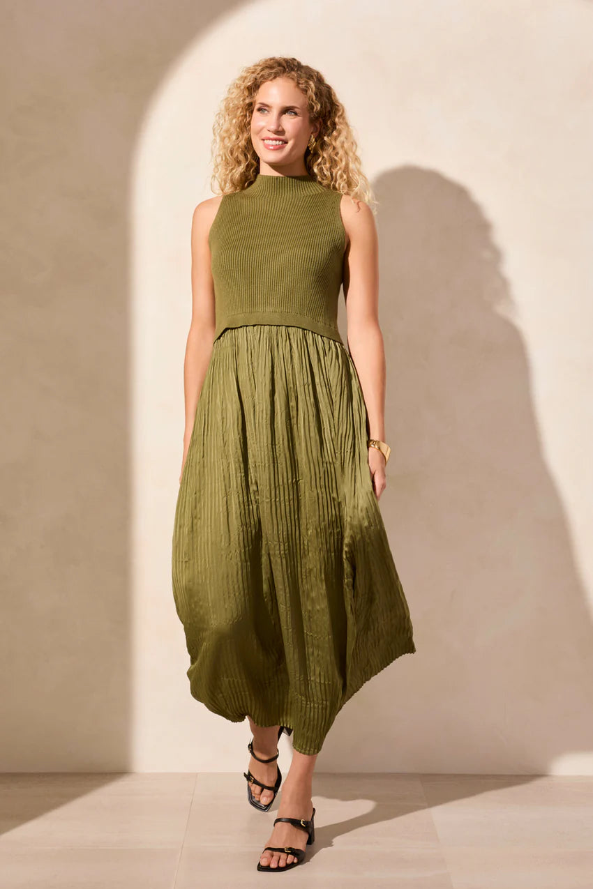 Femme Sleeveless Twofer Maxi Dress