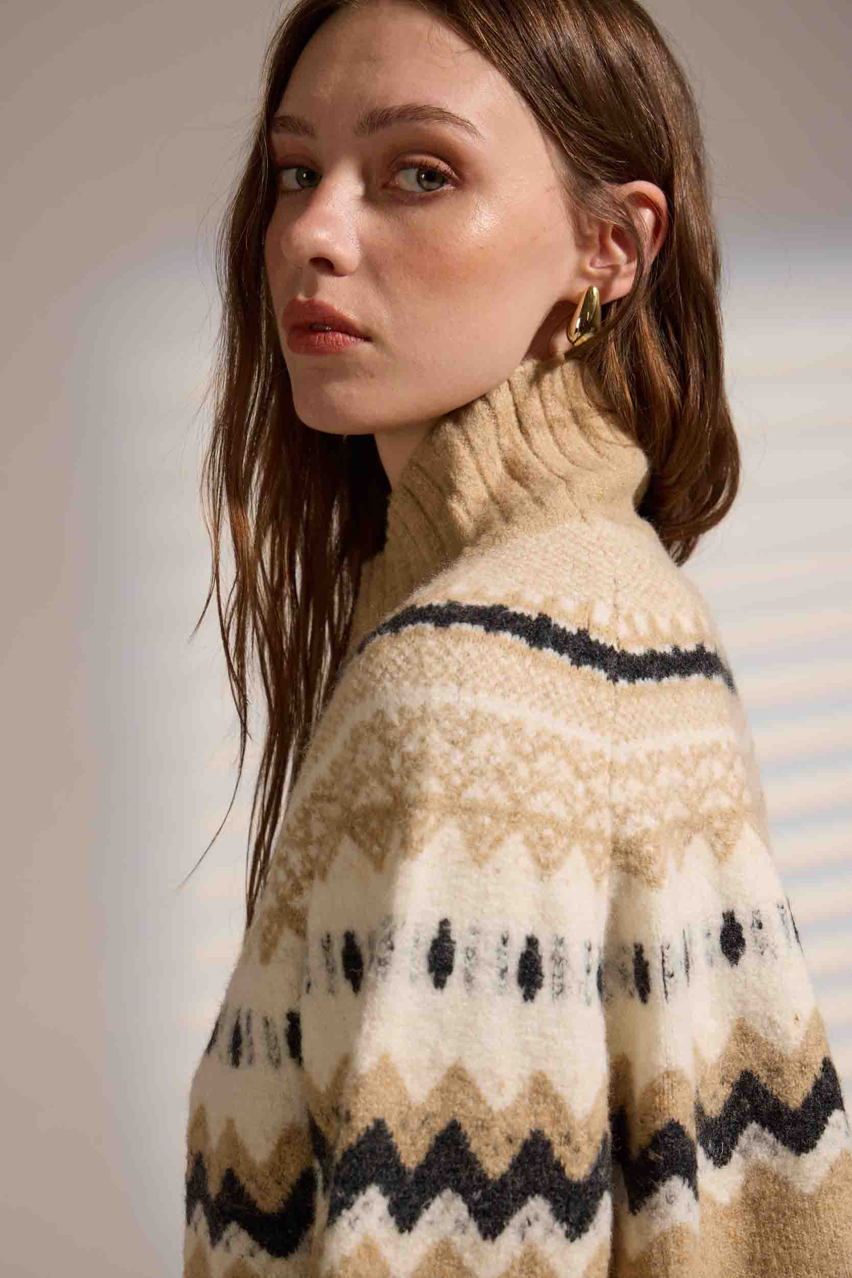 Cinnamon Turtleneck Sweater