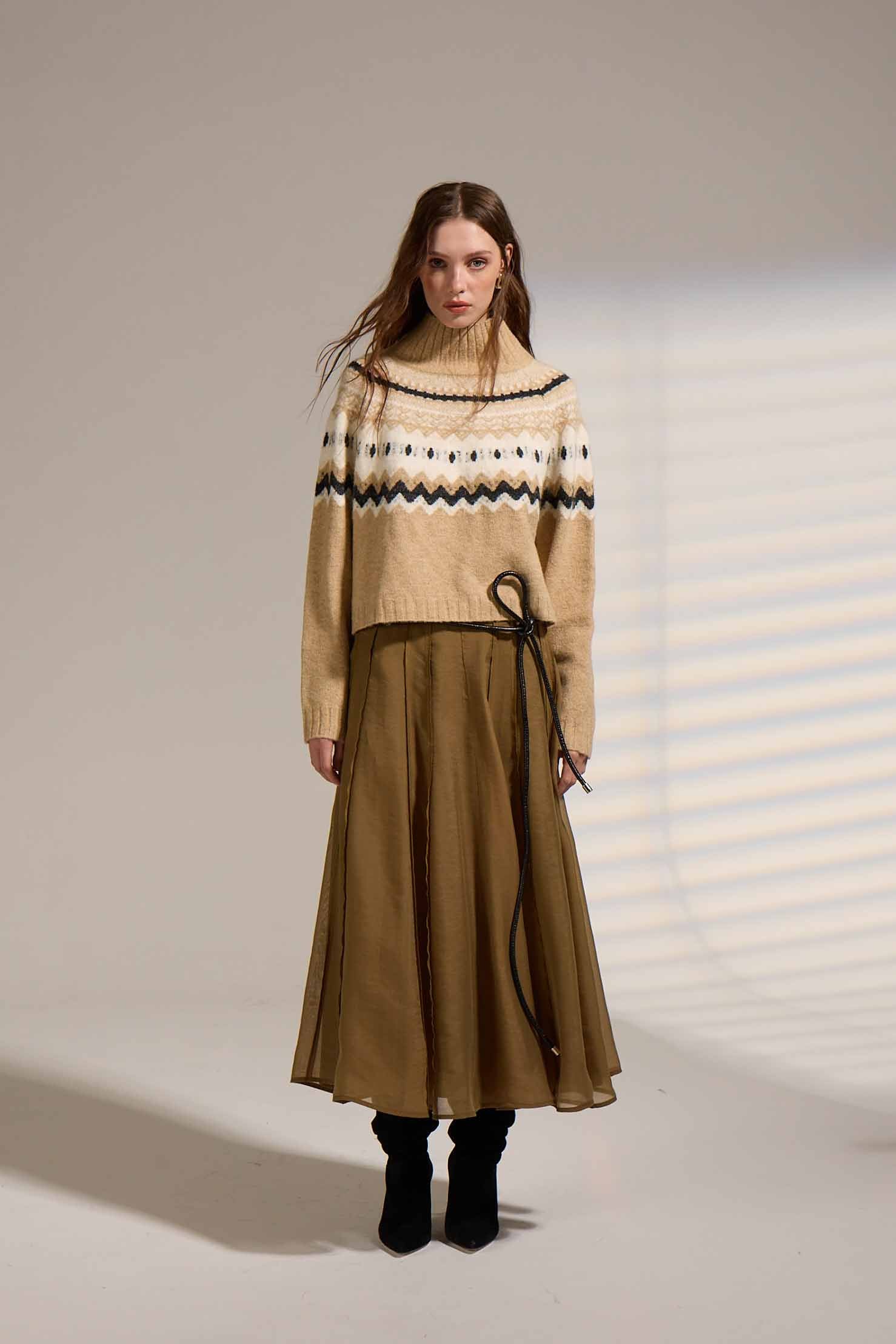 Cinnamon Turtleneck Sweater