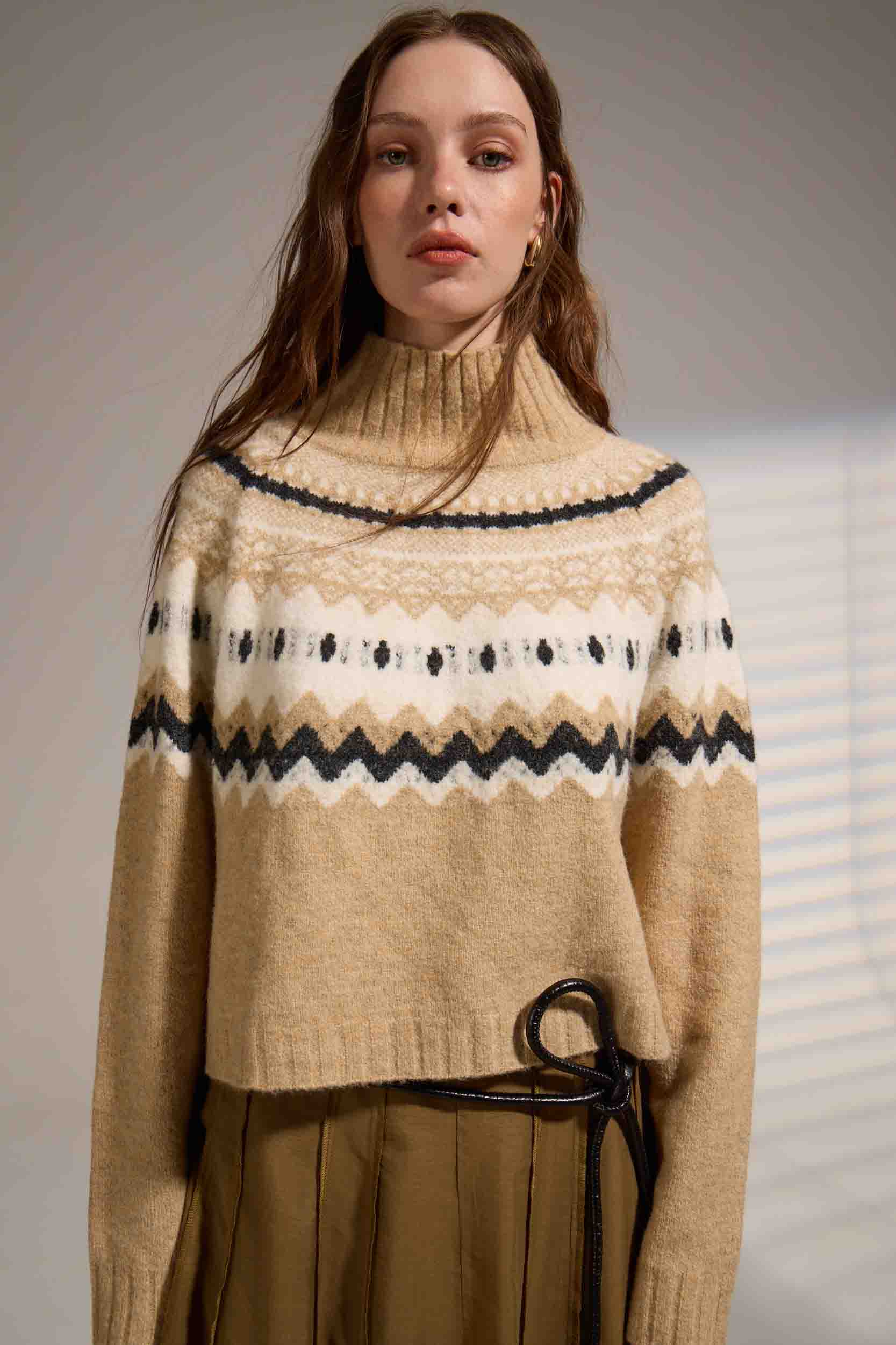 Cinnamon Turtleneck Sweater