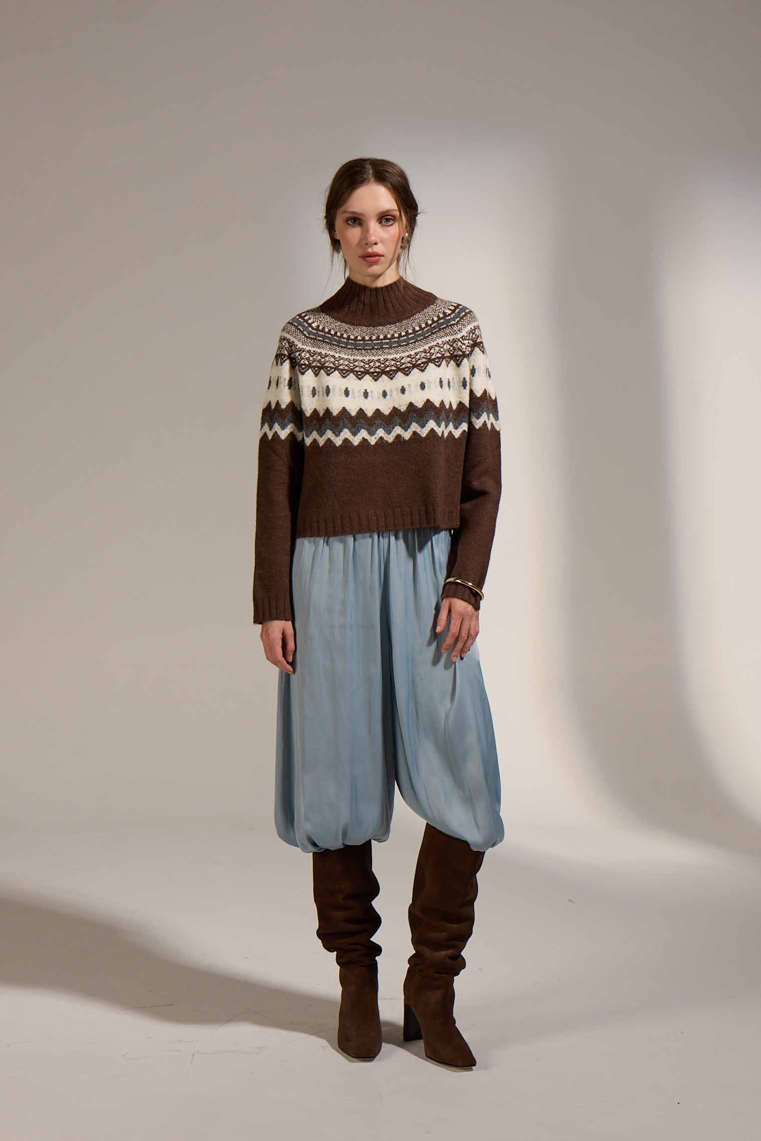 Cinnamon Turtleneck Sweater