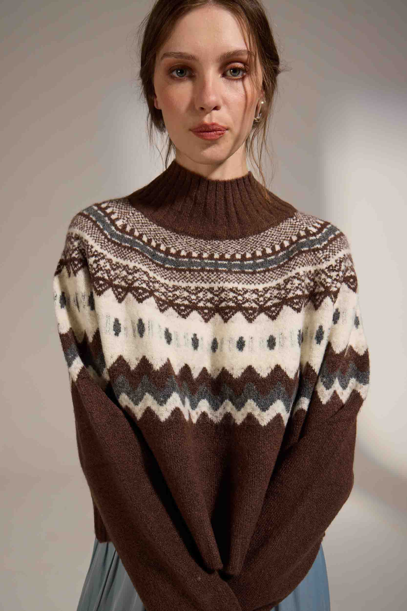 Cinnamon Turtleneck Sweater