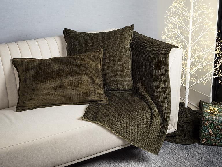 Ribbed Chenille Pillows