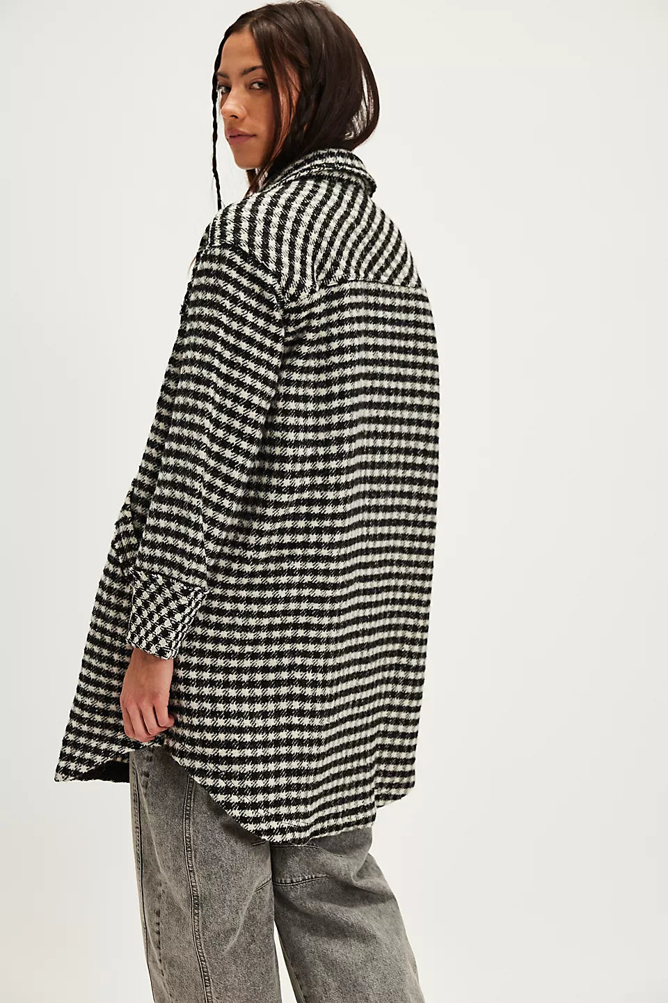 Get Around Houndstooth Shacket